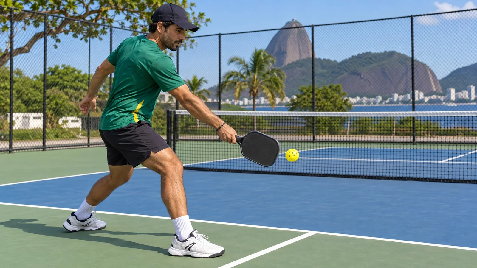Close instrucional do contato à frente no slice de backhand