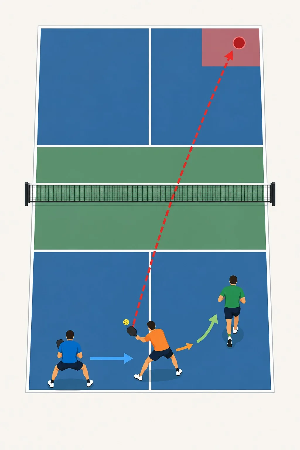 Diagrama de treino com ajuste lateral e recuperação após o slice