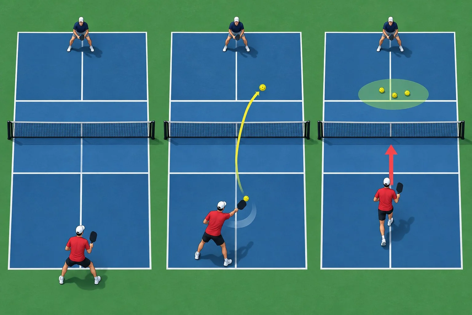 Diagrama de treino do slice de forehand com contato e recuperação