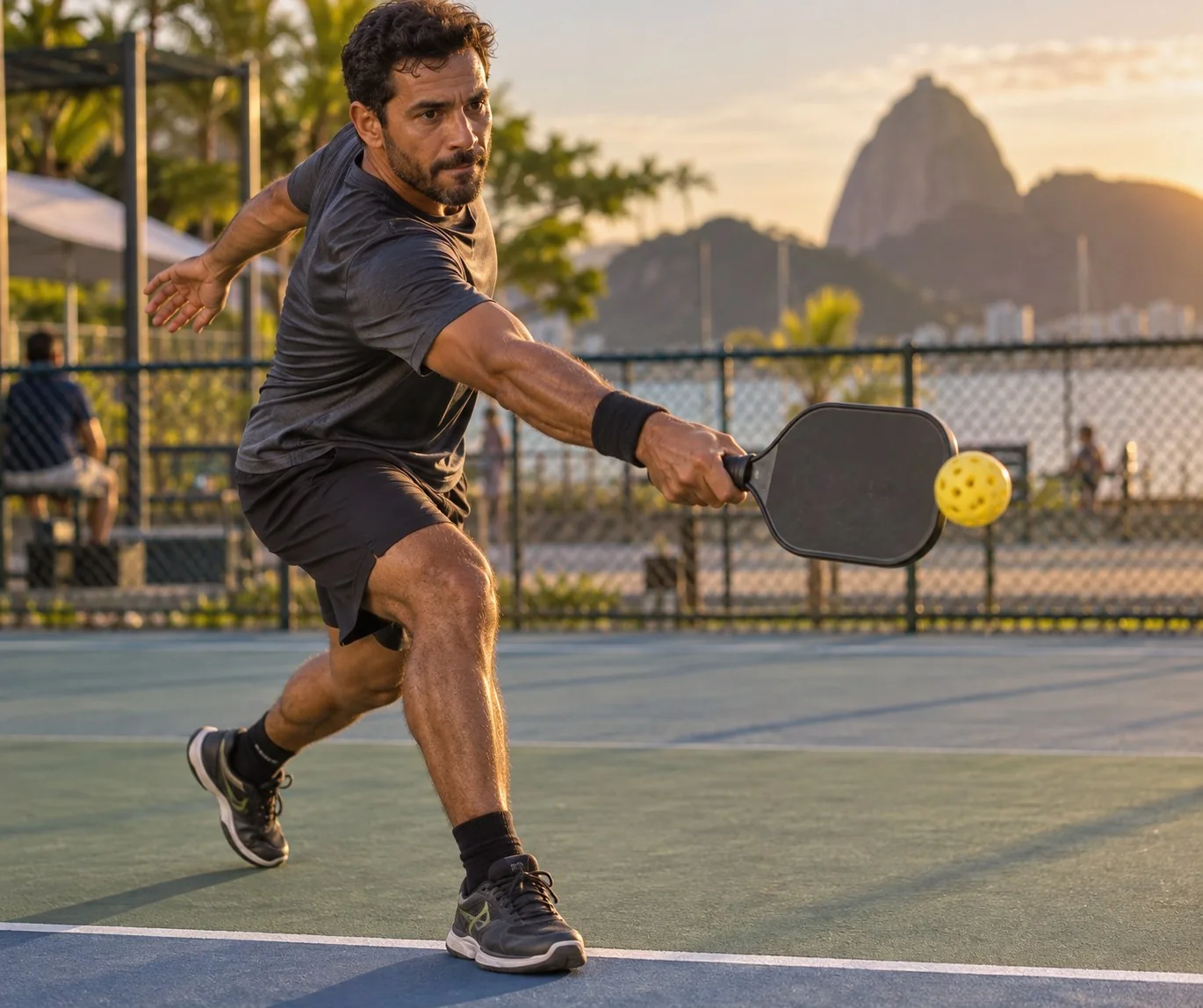 Contato à frente e avanço equilibrado após o retorno