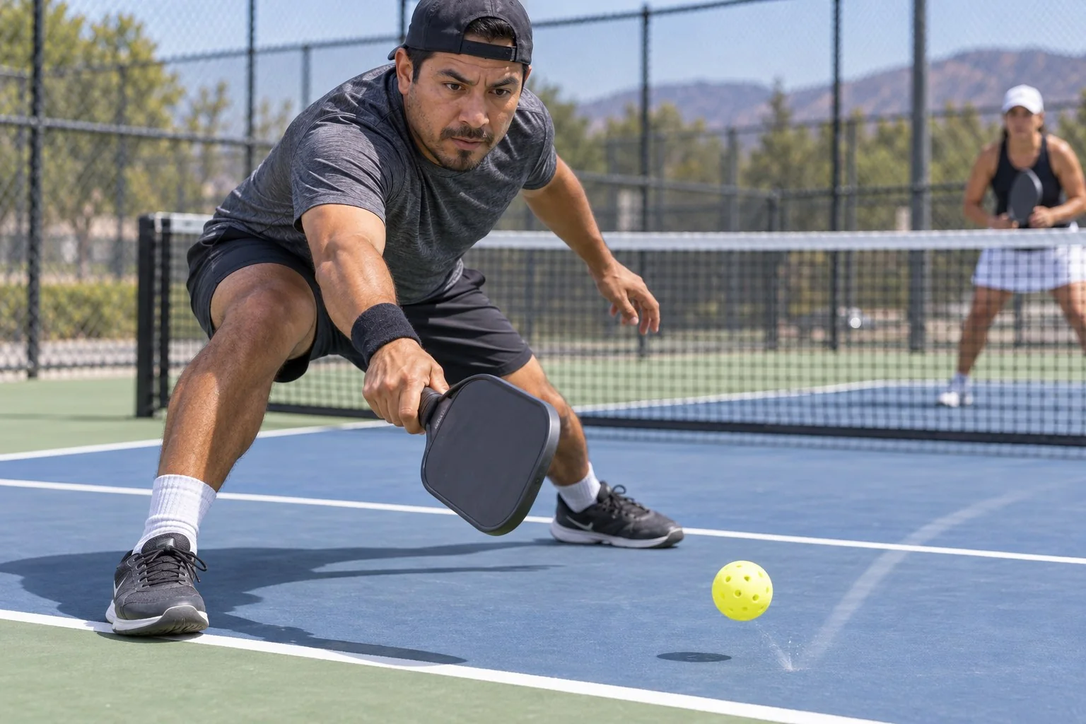 Lectura del vuelo y del bote con pala preparada en pickleball