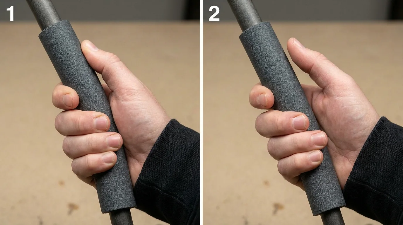 Hai tình huống thử độ vừa của grip