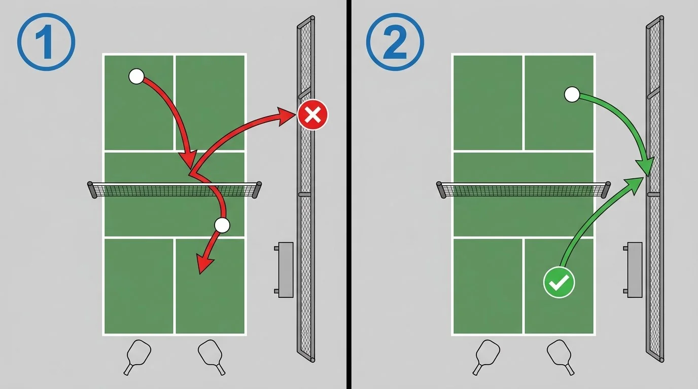 Two branches showing fixed object before or after the bounce