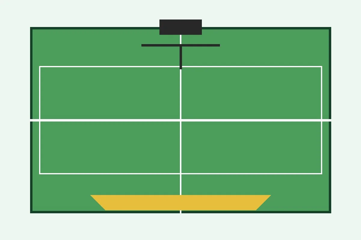 Pickleball facility checklist diagram showing inspection points and a clear exit