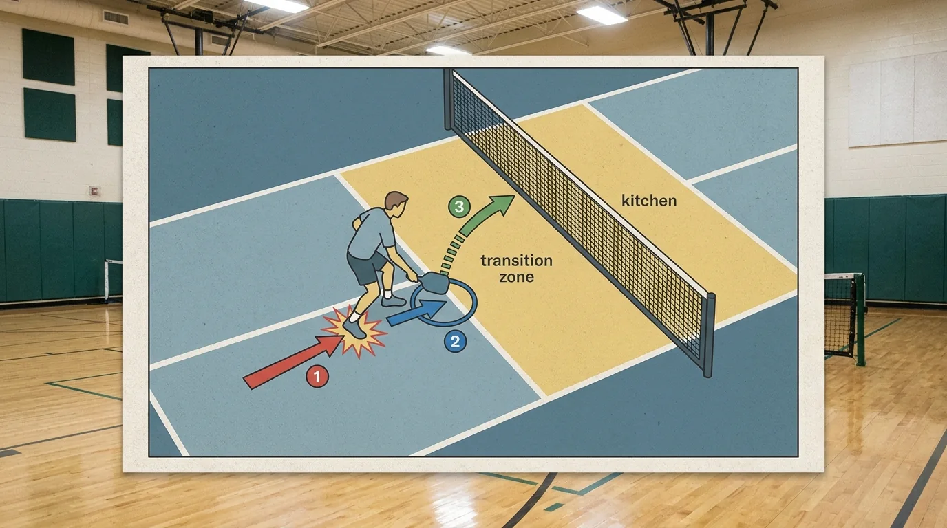 Transition reset diagram showing a low block against a drive and a small recovery step