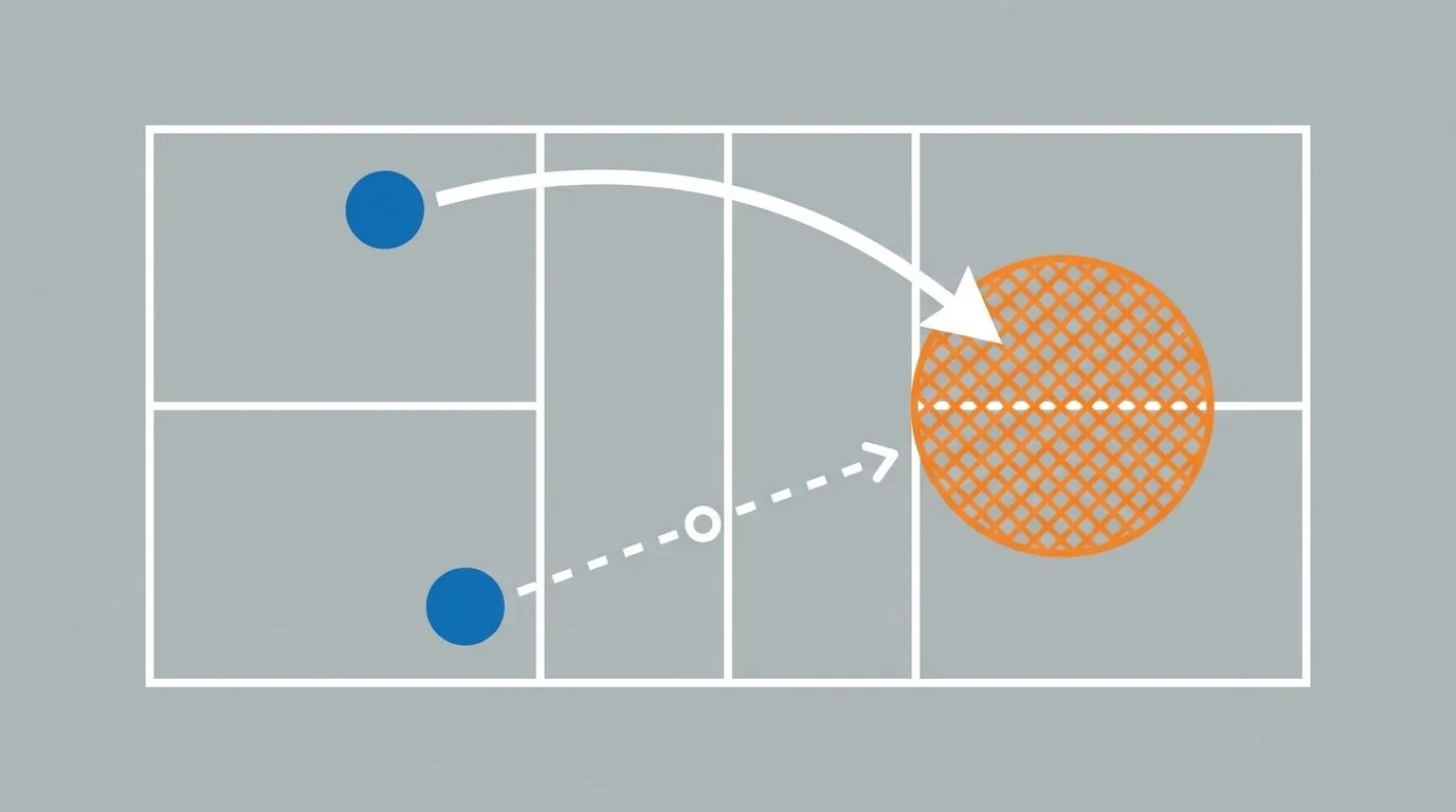 Diagrama do alvo profundo, avanço e split-step após a devolução