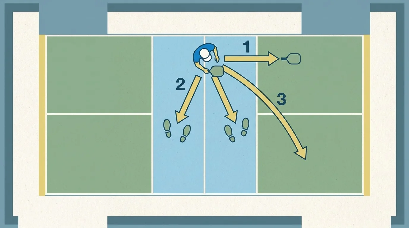 Reperes visuels pour revenir en position apres une volee